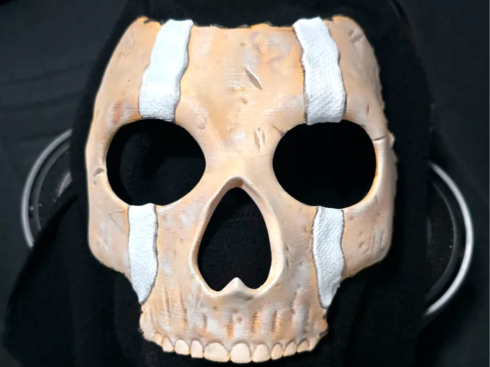 Call Of Duty Simon "Ghost" Riley Skull Mask by CVGOKU MakerWorld: Download Free 3D Models - 3D model önizlemesi