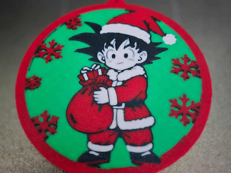 BOLA ADORNO NAVIDAD / LLAVERO GOKU DRAGON BALL 