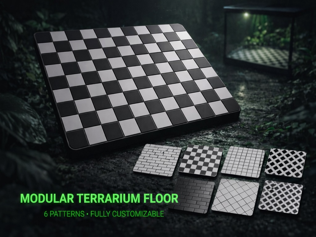 Parametric Terrarium Floor Generator (6 Patterns)