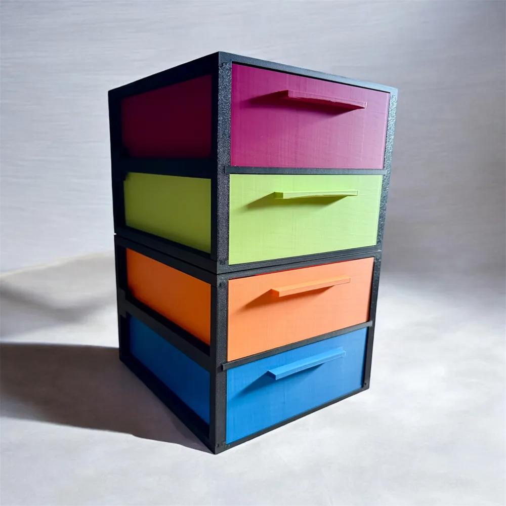Modular organizer with drawers - Free 3D Print Model - MakerWorld