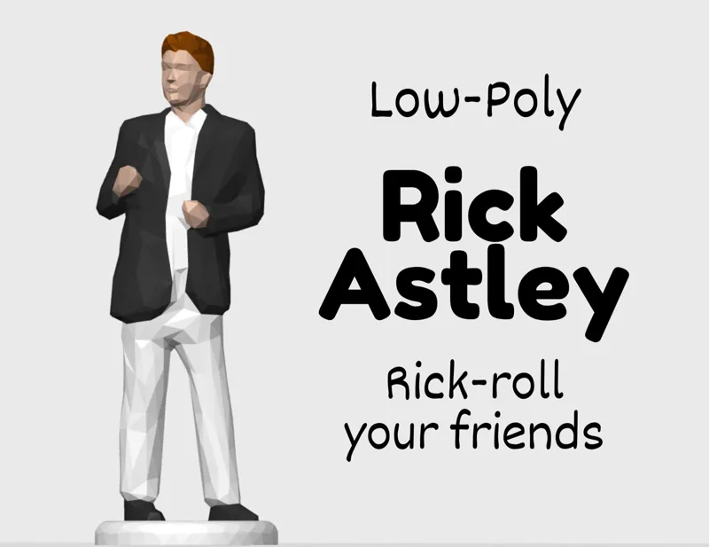 Rick Astley - LowPoly version
