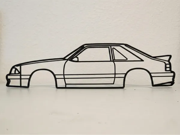 Décoration murale Ford Mustang Foxbody