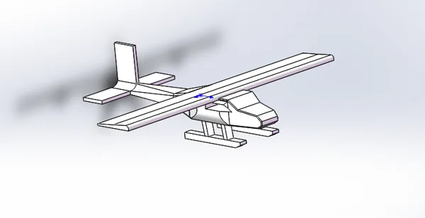 Jouet avion à assembler