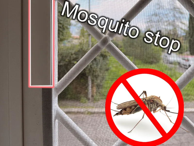 Profile with 8x2 magnet housings for mosquito net