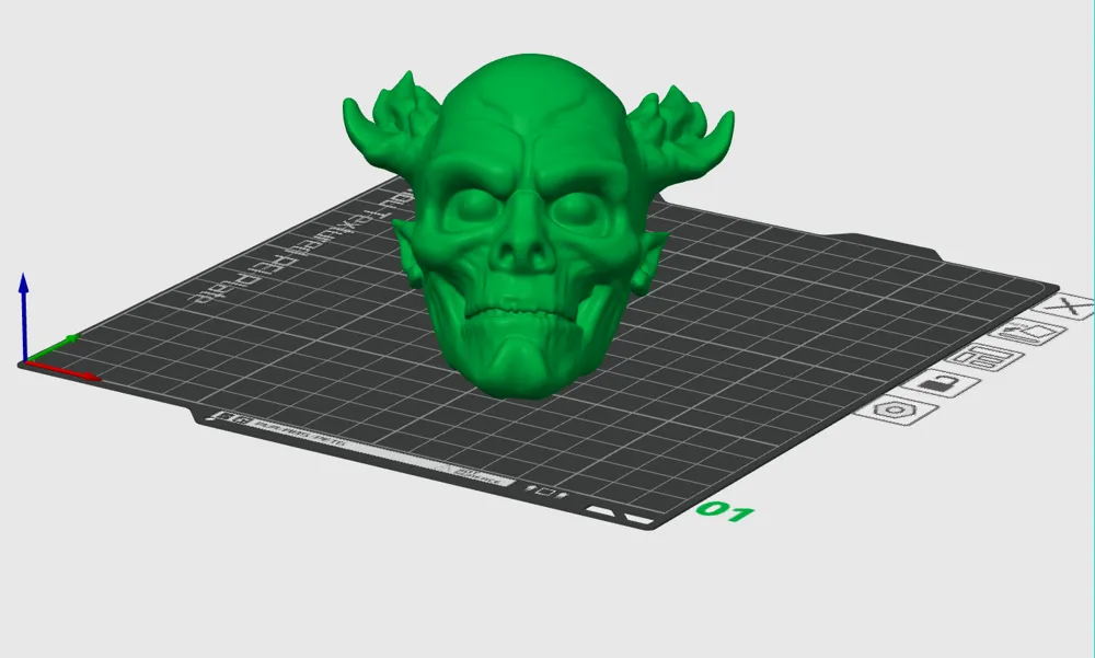 Demon Skull - Free 3D Print Model - MakerWorld
