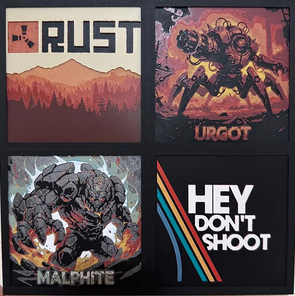 Rust Game Cover - Free 3D Print Model - MakerWorld