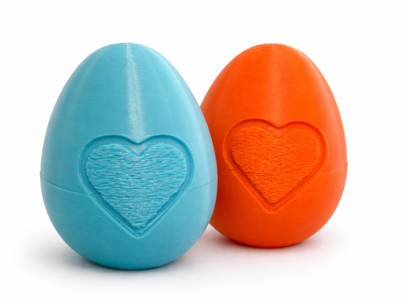 Easter Eggs with hearts