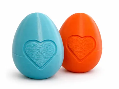 Easter Eggs with hearts