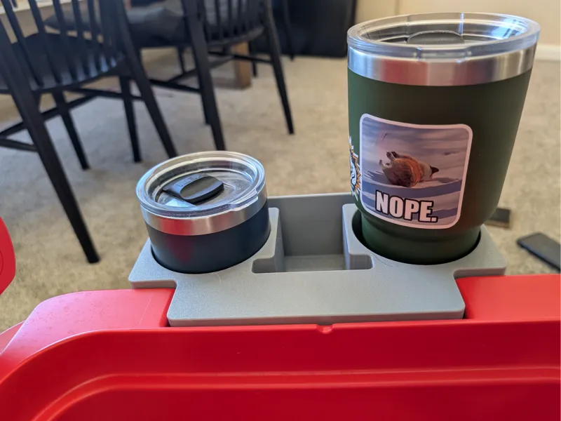 Yeti Roadie cooler cupholder