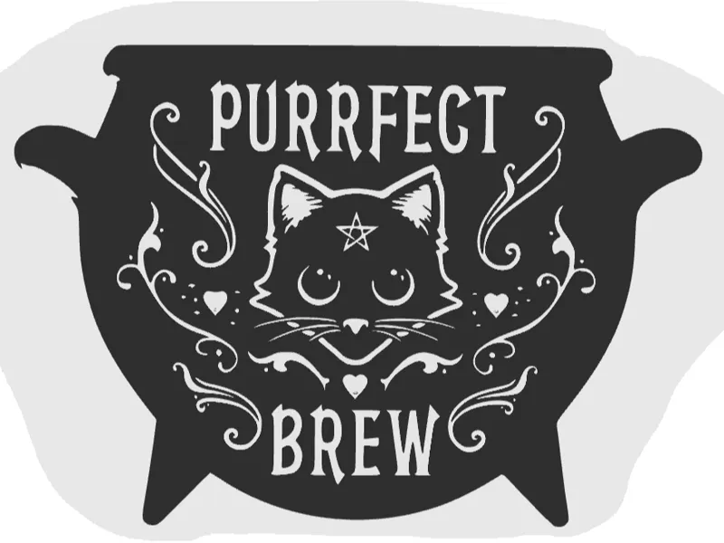 Purrfect brew coaster