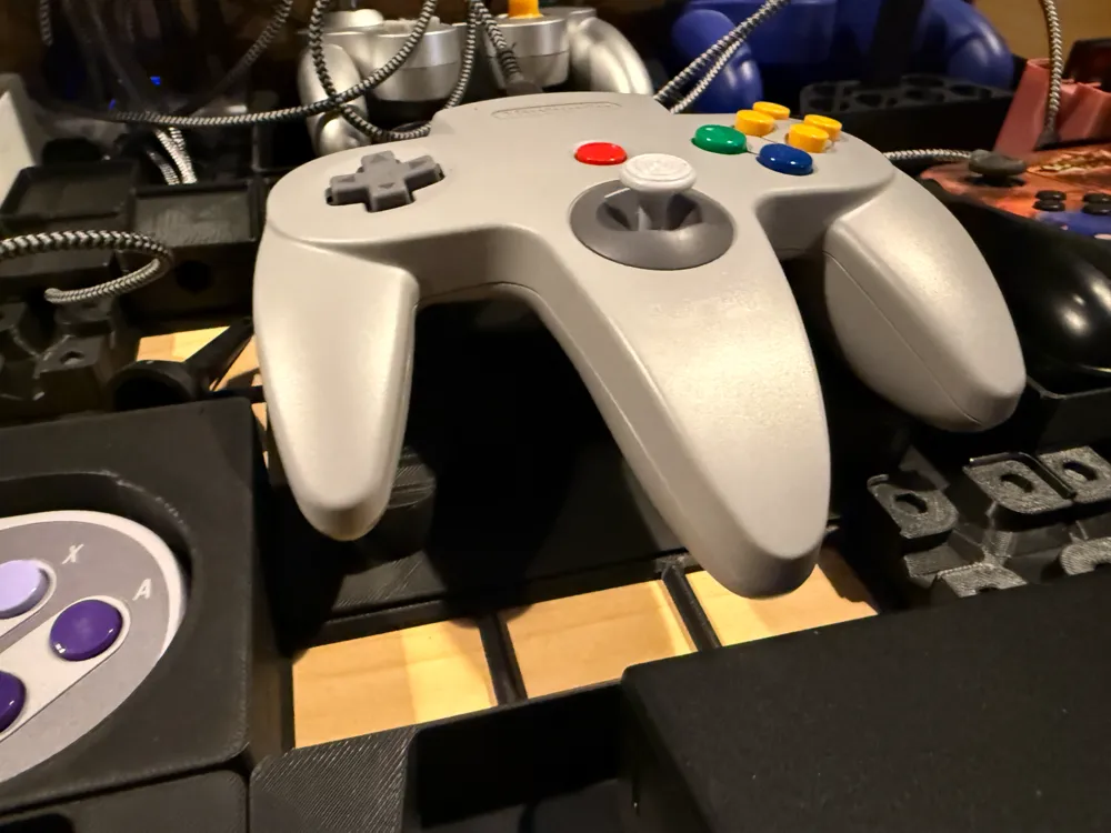 Gridfinity N64 and Pro Controller Holder by BLBideas MakerWorld ...