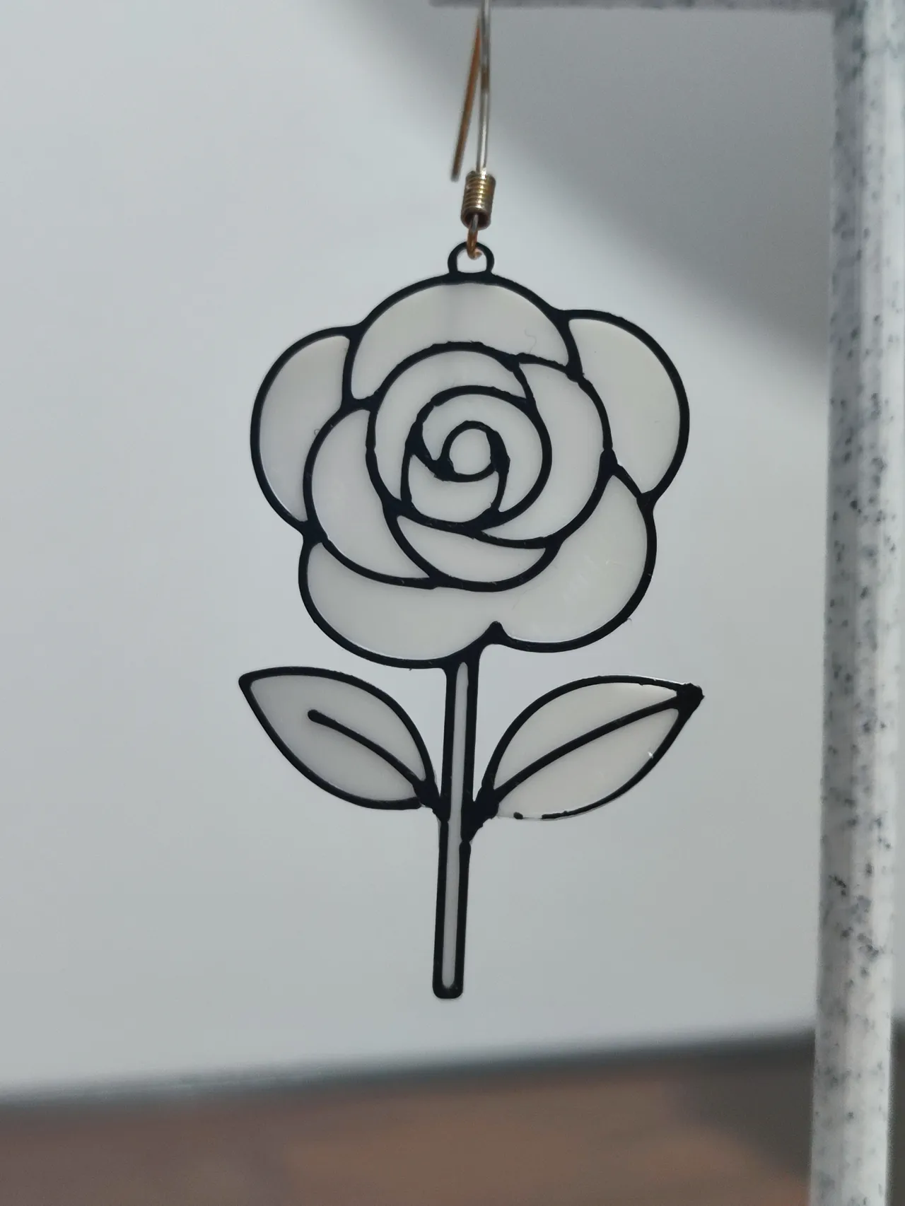 Aretes Rosa de Trazo Libre view 4