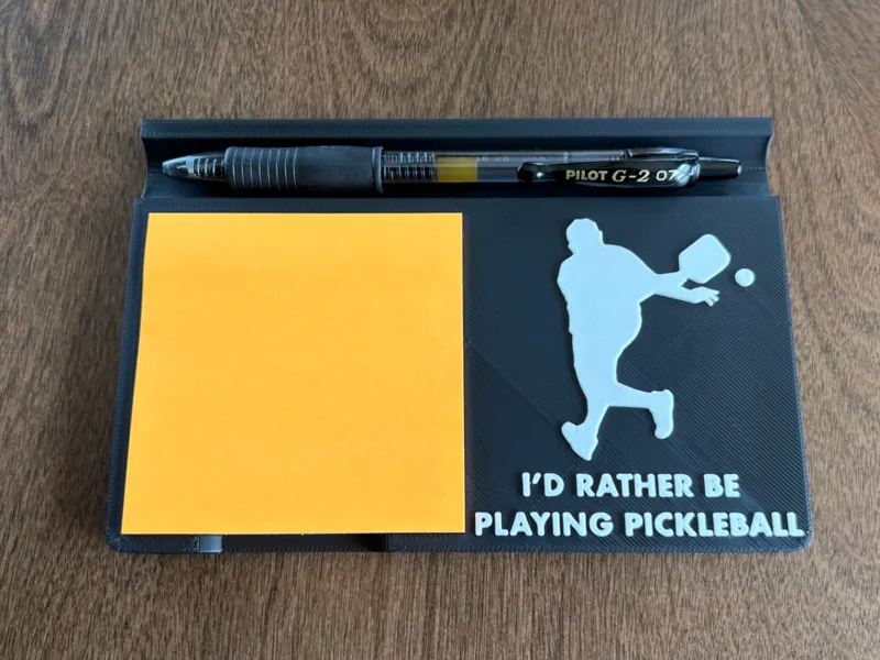 Gift for Pickleball - Post It Note Holder