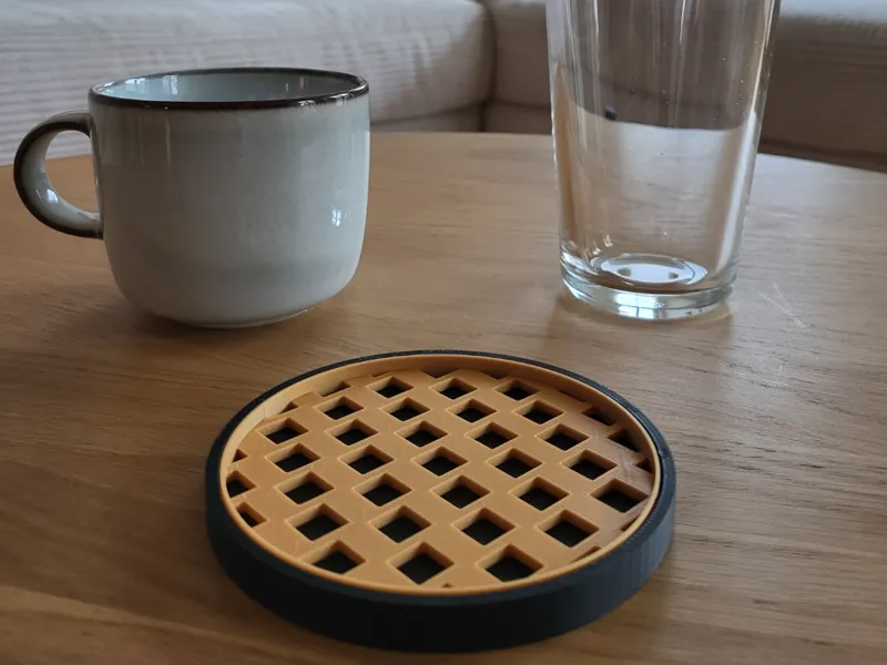 Square Drainage cup Coaster – Modern (square)