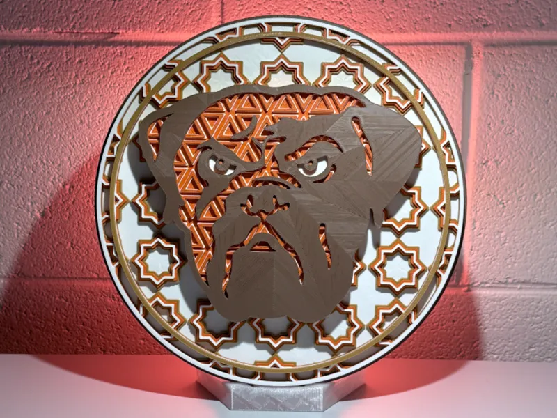 Cleveland Browns Dawg Pound Dimensional Mosaic