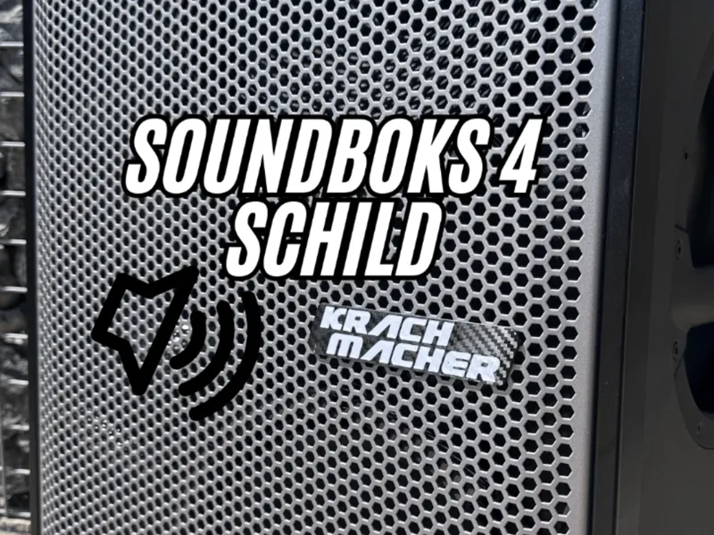 Krach-Macher Schild für Soundboks Gen 4
