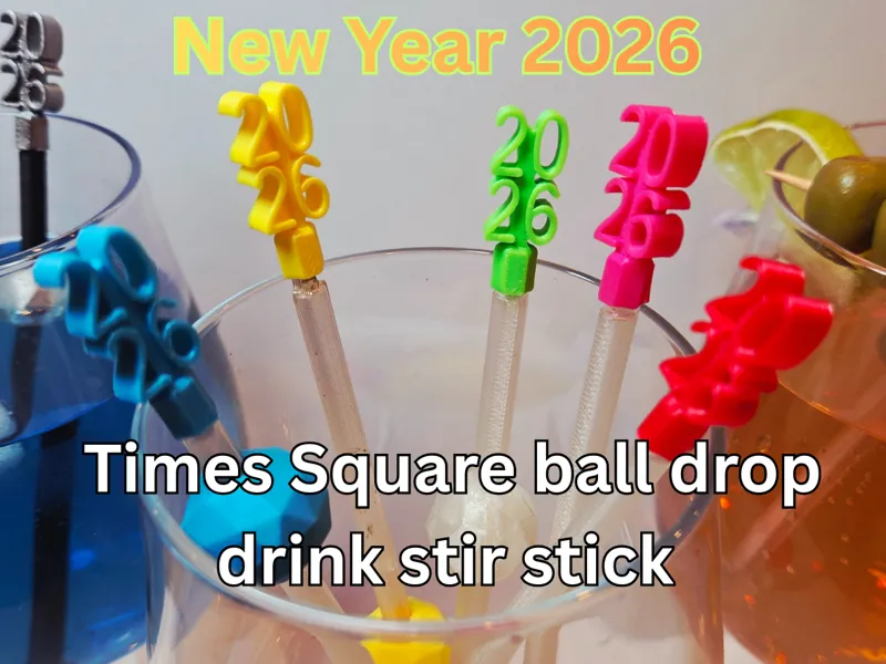 NEW YEAR 2026 TIMES SQUARE BALL DROP DRINK MIXER