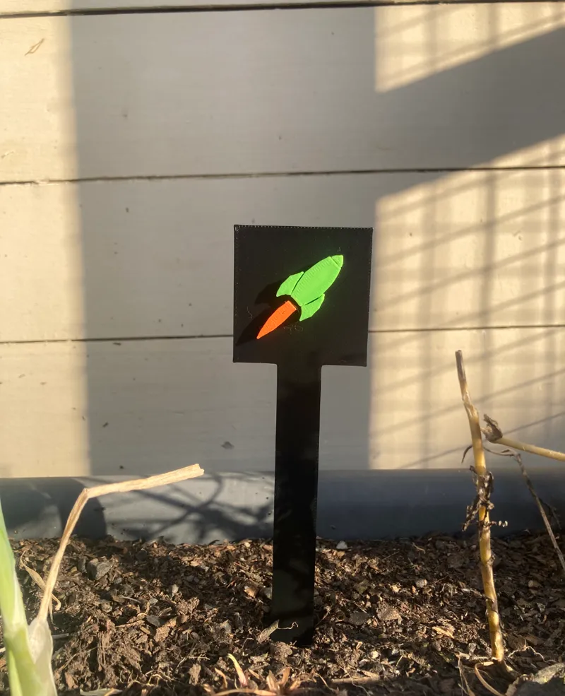 Humorous Rocket Garden Sign