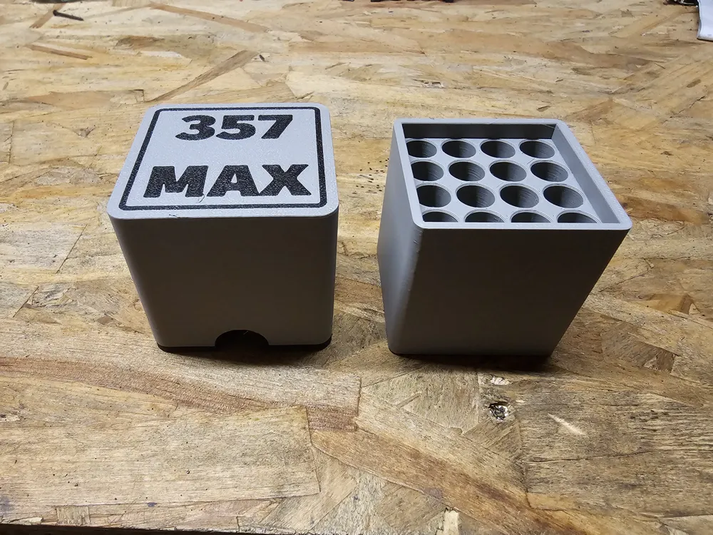 357 Maximum 16 Rounds Ammunition Box - Free 3D Print Model - MakerWorld