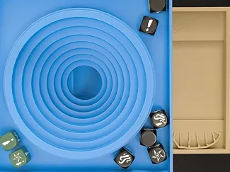 Dice Tower - Whirlpool (Abstract)