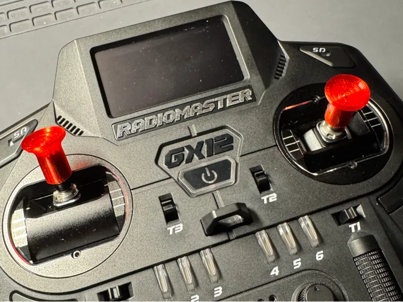 Push on TPU gimbal tips for the Radiomaster GX12 