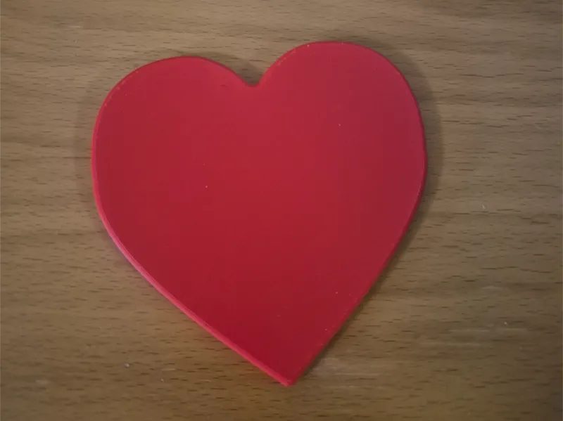Heart coaster