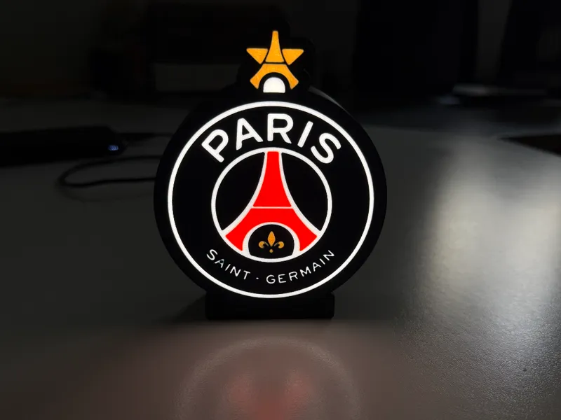 PSG Light Box LedLamp Paris Saint-Germain lightbox