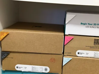 PLA Filament Box Corner Tags