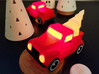 Christmas Truck Tealight Illuminated