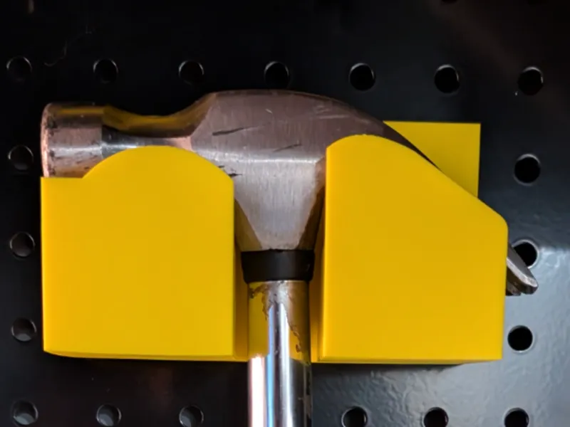 Pegboard Hammer Holder
