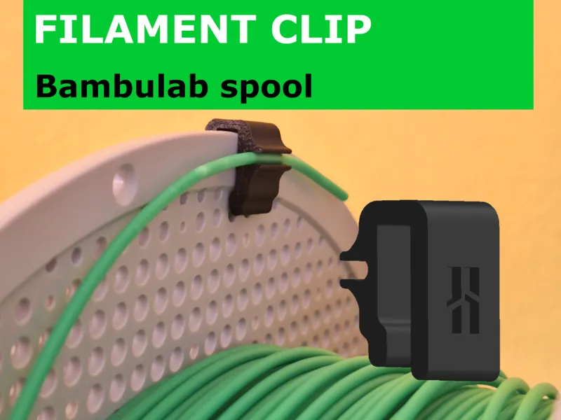 Bambu Lab spool filament clip