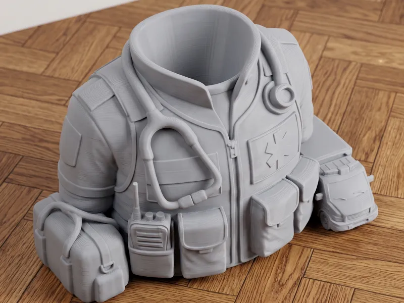 Paramedic Uniform PenHolder-Medical Desk Organizer