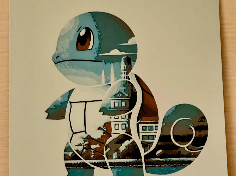 007 Squirtle - Pokemon gen1 - Hueforge