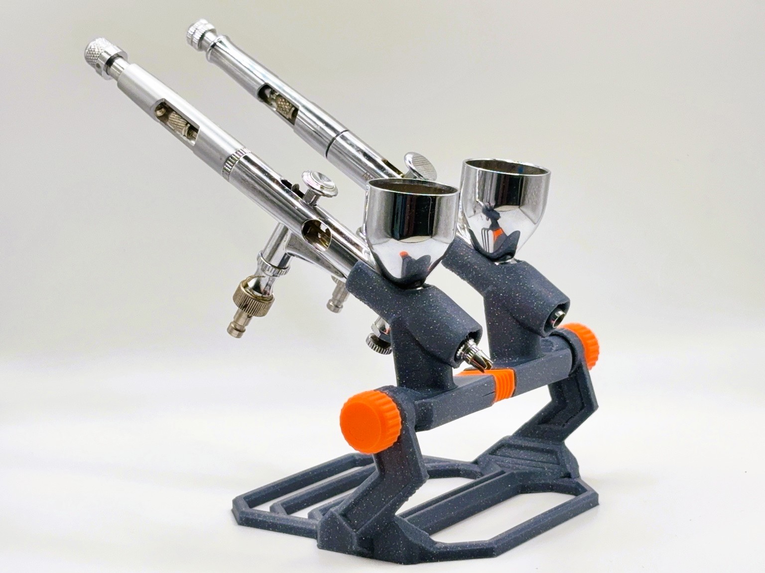 Dual Airbrush Stand | Adjustable Holder - 1