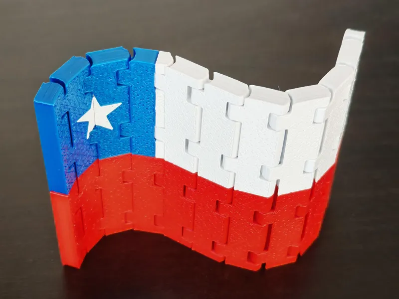 Flag of Chile - flexible, double-sided