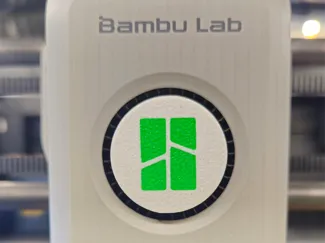 Cover with the bambulab logo for part cooling 