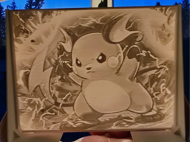 Raichu Lithophane