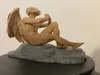 Angel Sculpture + Stone Base