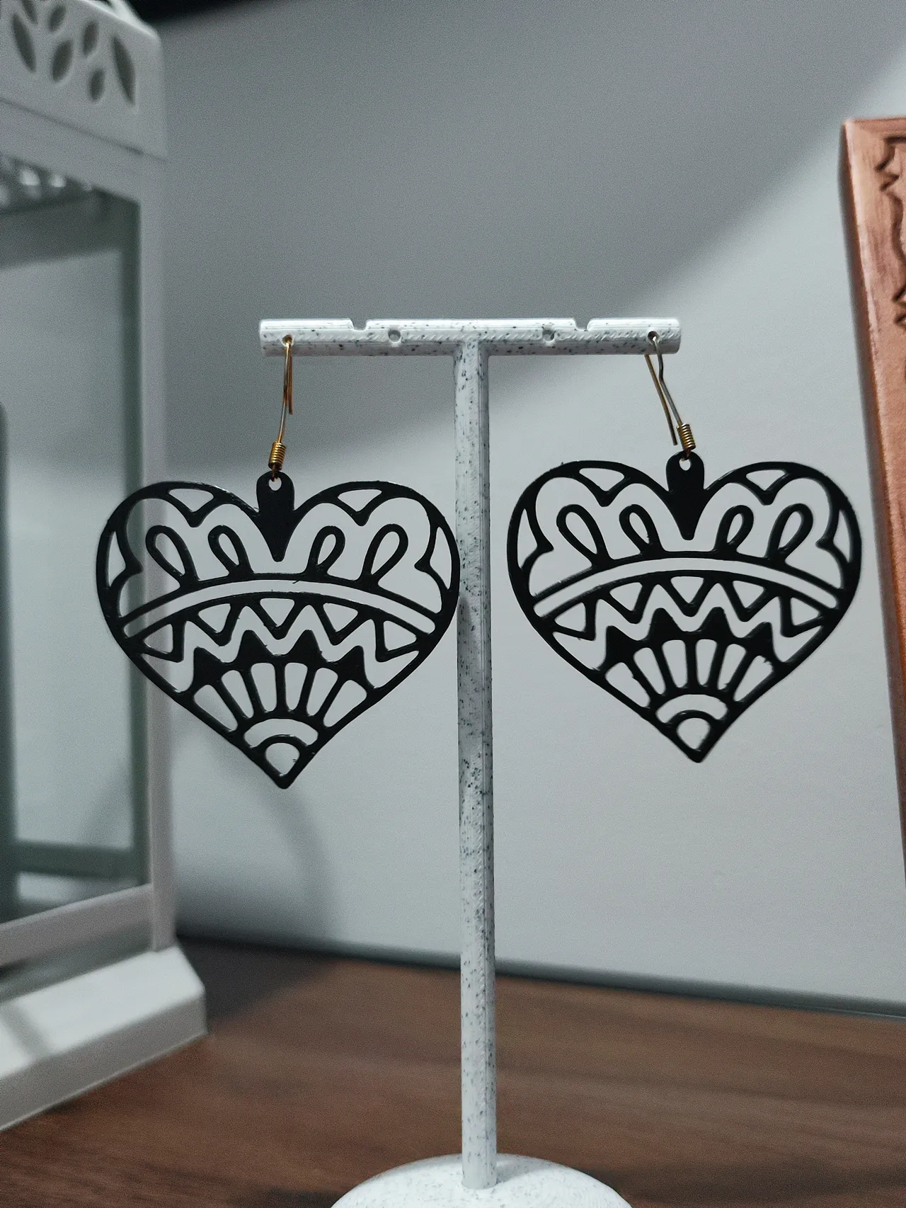 Aretes Corazón Hindú view 3