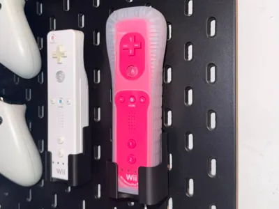 Wii Remote silicone jacket Ikea SKÅDIS Mount