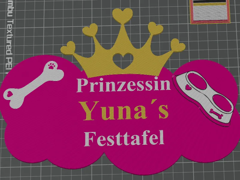 Hunde Futterplatzschild
