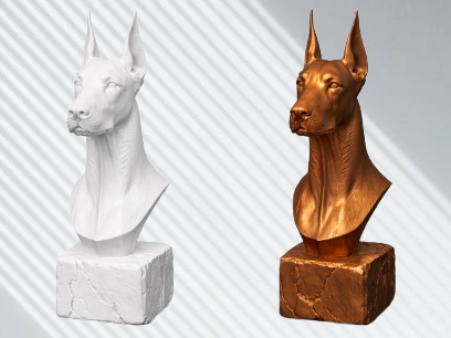 Dog Bust - Doberman