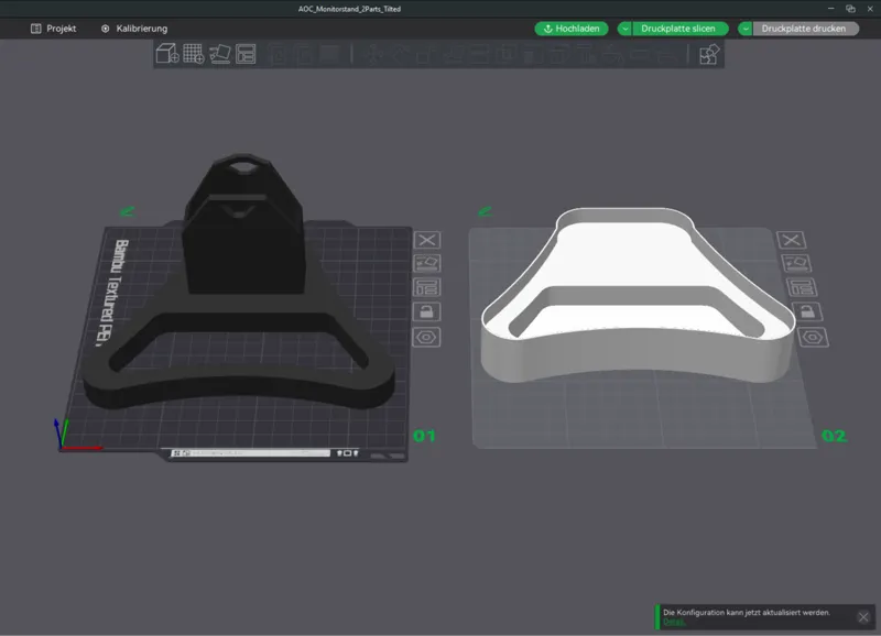 AOC Monitor Stand Tilted