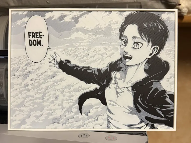 Attack on Titan - Freedom manga panel Hueforge