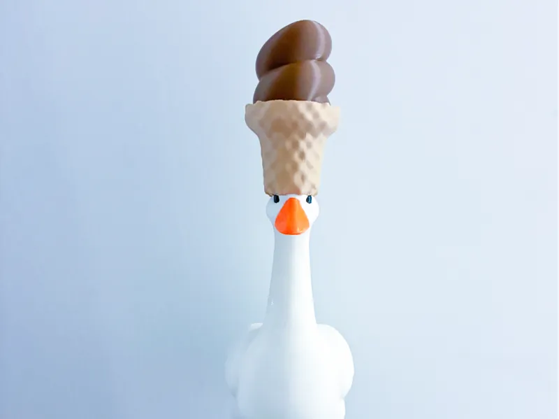 Ice Cream Cone Hat Desk Goose Gear
