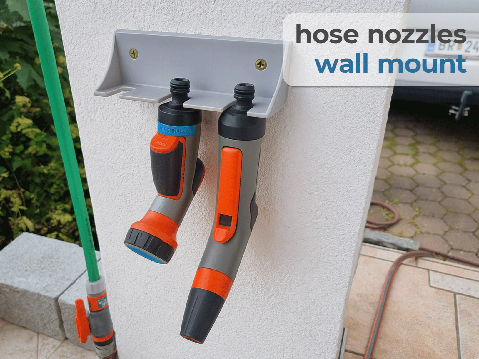 Gartenspritzen Wandhalter 3-fach