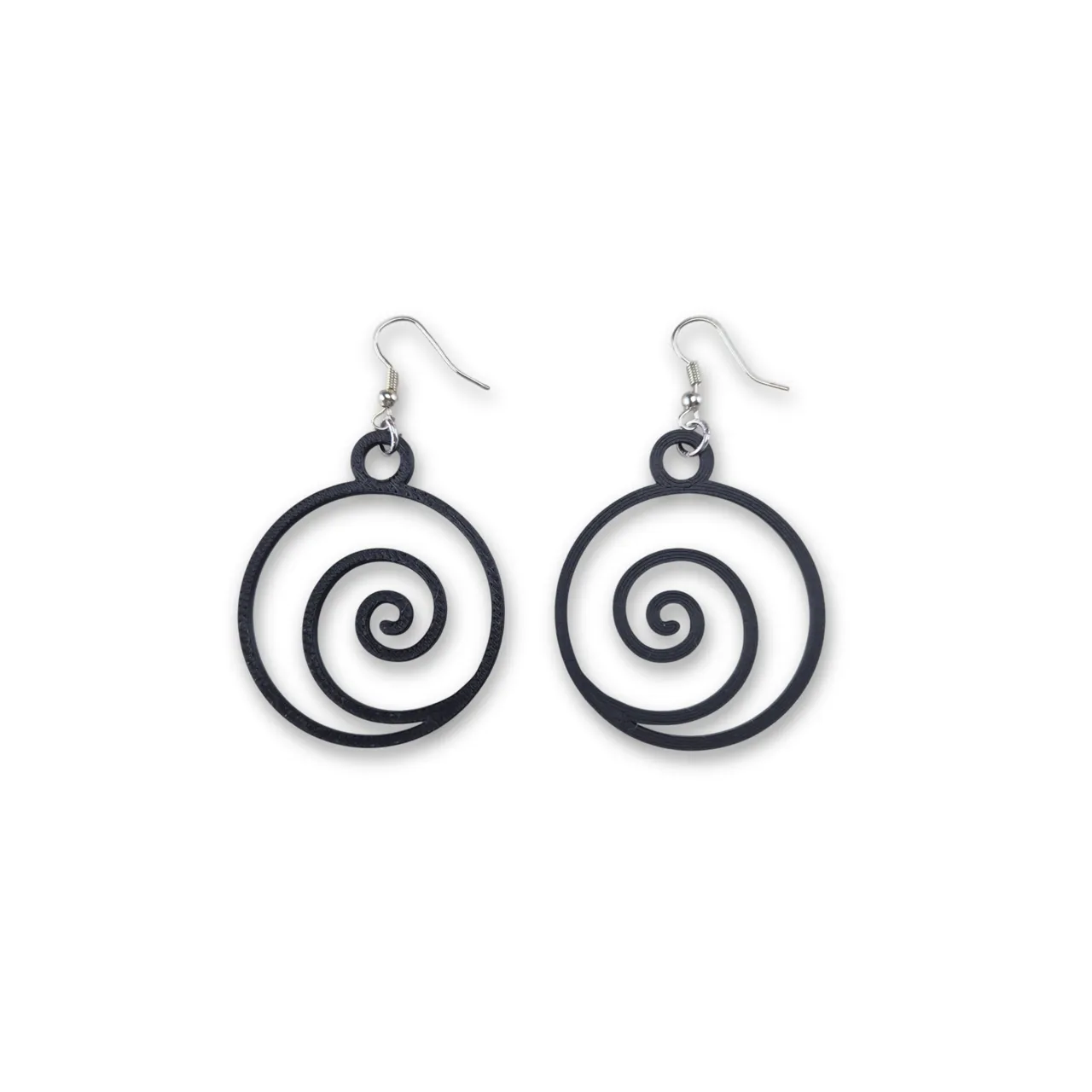 Spiral Circle Earrings view 2