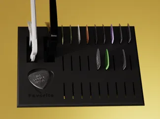 Desk Capo and Pick Holder
