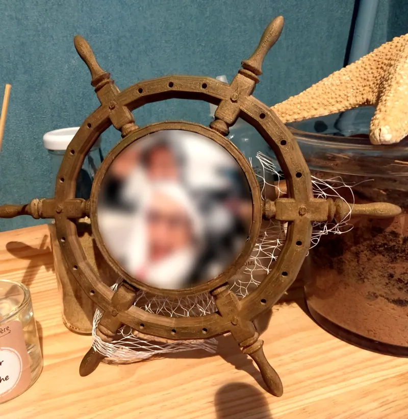 Ship Wheel - Rudder - Photo frame