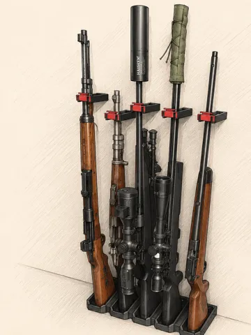 Soporte: Universal Rifle & Shotgun Wall Mount V.1 — vista de referencia 2